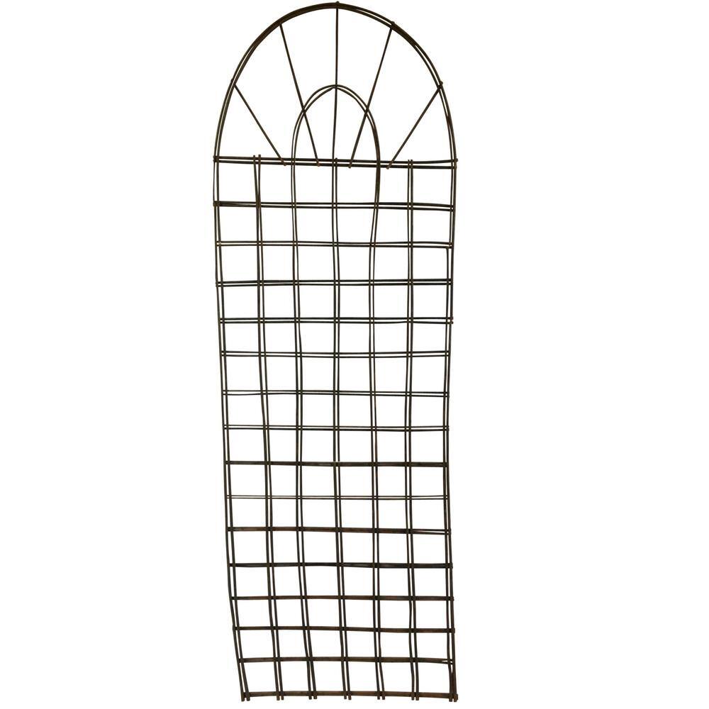 Master Garden Products 72 in. H x 24 in. W Willow Round Top Lattice Trellis WLT-72R