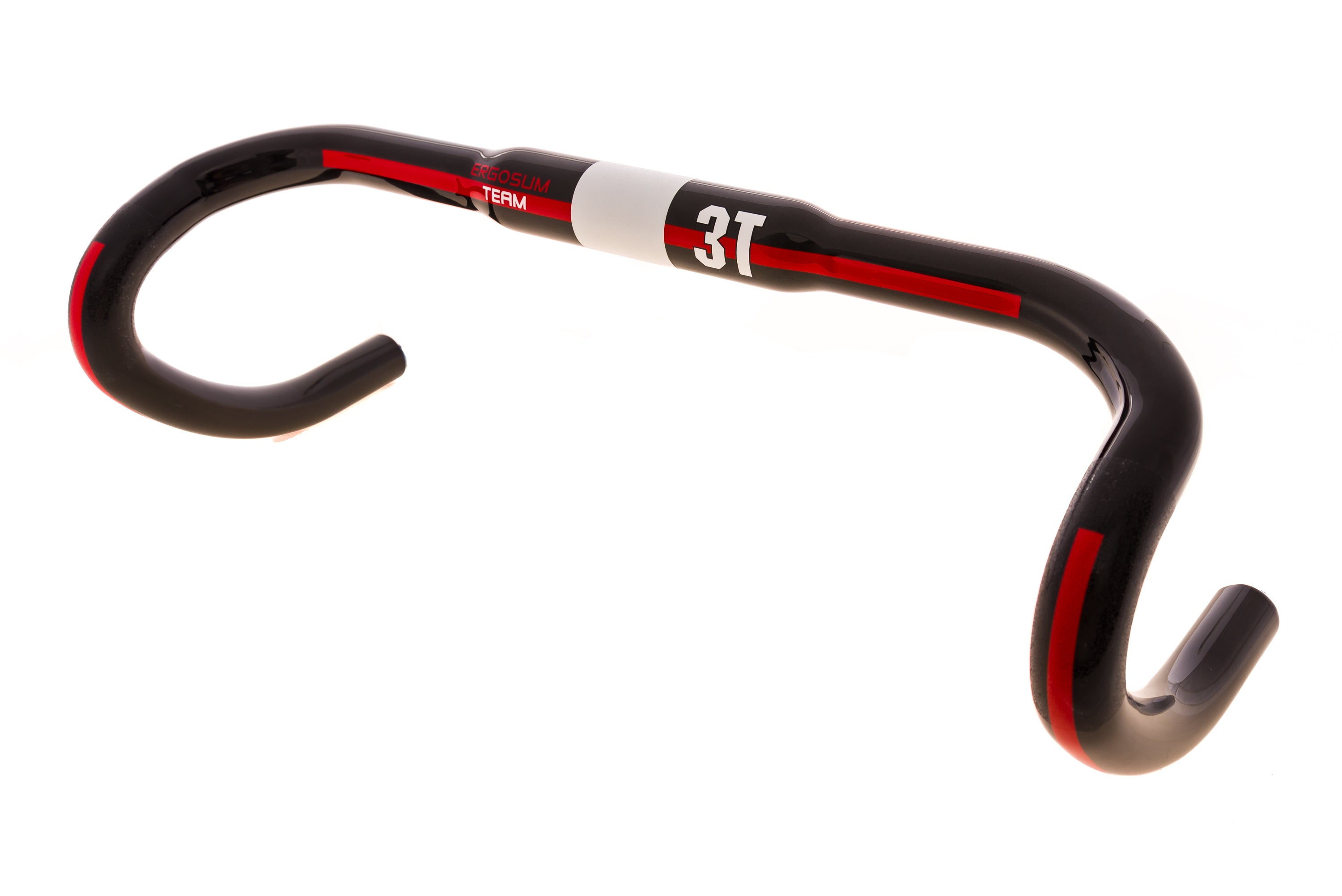 3T Ergosum Team Handlebar 31.8mm x 40cm Carbon Black / Red