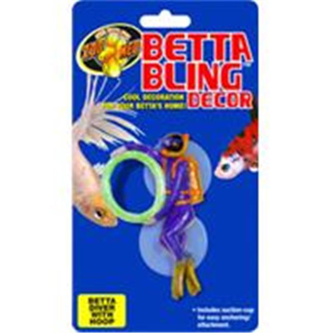 Zoo Med Laboratories 690129 Betta Bling Diver with Hoop