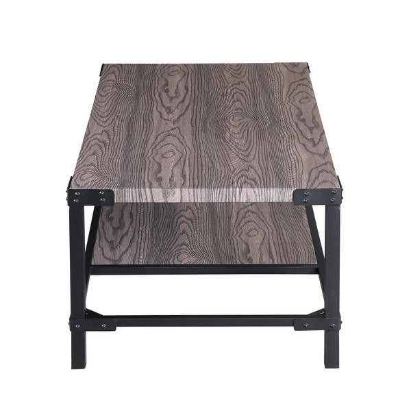 Carbon Loft Maranne Walnut Rectangle Wood/ Metal Coffee Table