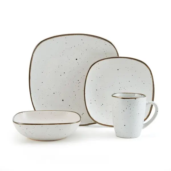 Pfaltzgraff 16-Piece Decker Square Dinnerware Set