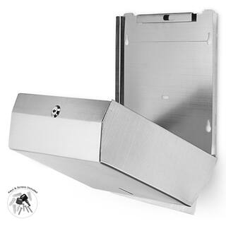 Alpine Industries Commercial Multi-FoldC-Fold Paper Towel Dispenser in. Stainless Steel (2-Pack ) 481-2PK