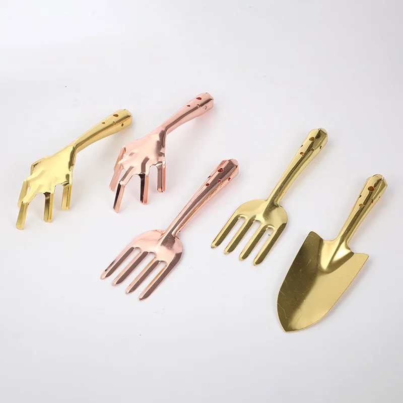 Whole Body Rose Gold Gardening Tool Set Kids Mini Small Hand Garden Tools Set