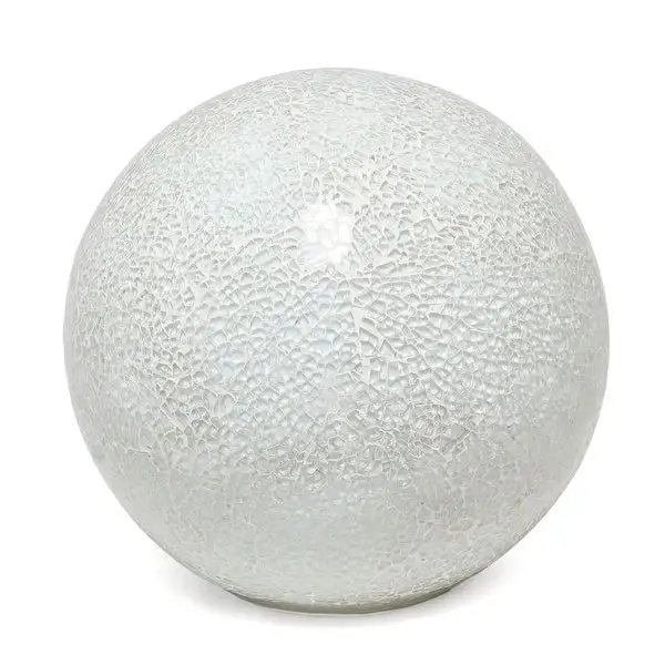 Simple Designs 1 Light Mosaic Stone Ball Table Lamp