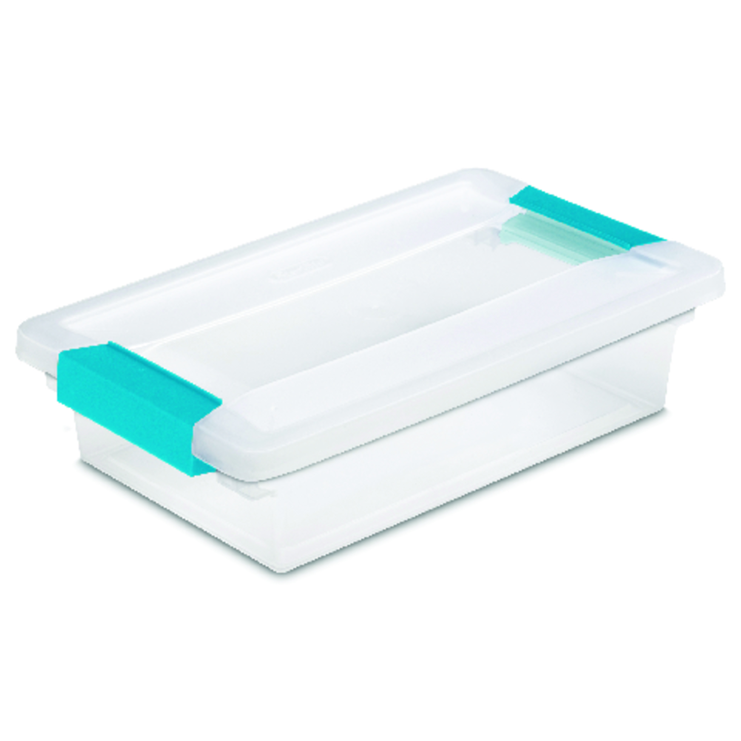 Sterilite 0.7 cu ft Clear Clip Storage Box 2.75 in. H X 6.625 in. W X 11 in. D Stackable