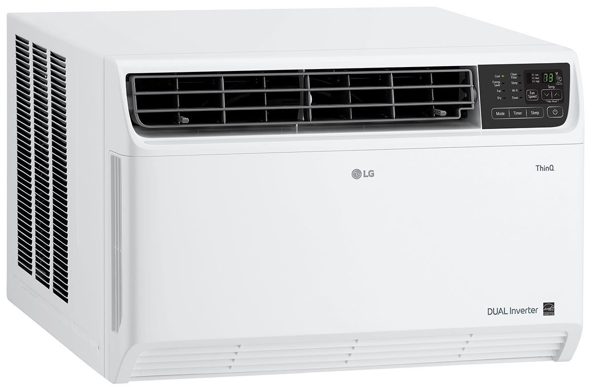 LG 12，000 BTU 115 V White DUAL Inverter Smart Wi-Fi Window Air Conditioner