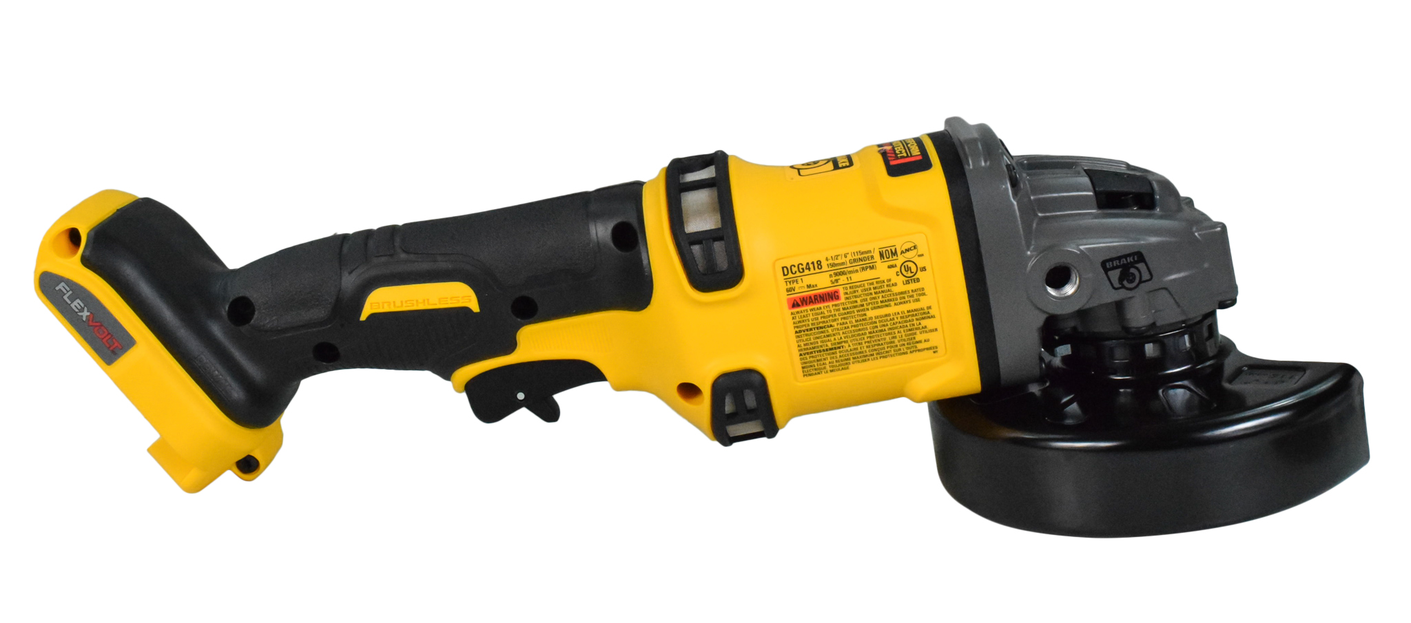 DW FLEXVOLT 60V MAX Cordless 4-1/2 in. to 6 in. Small Angle Grinder DCG418B