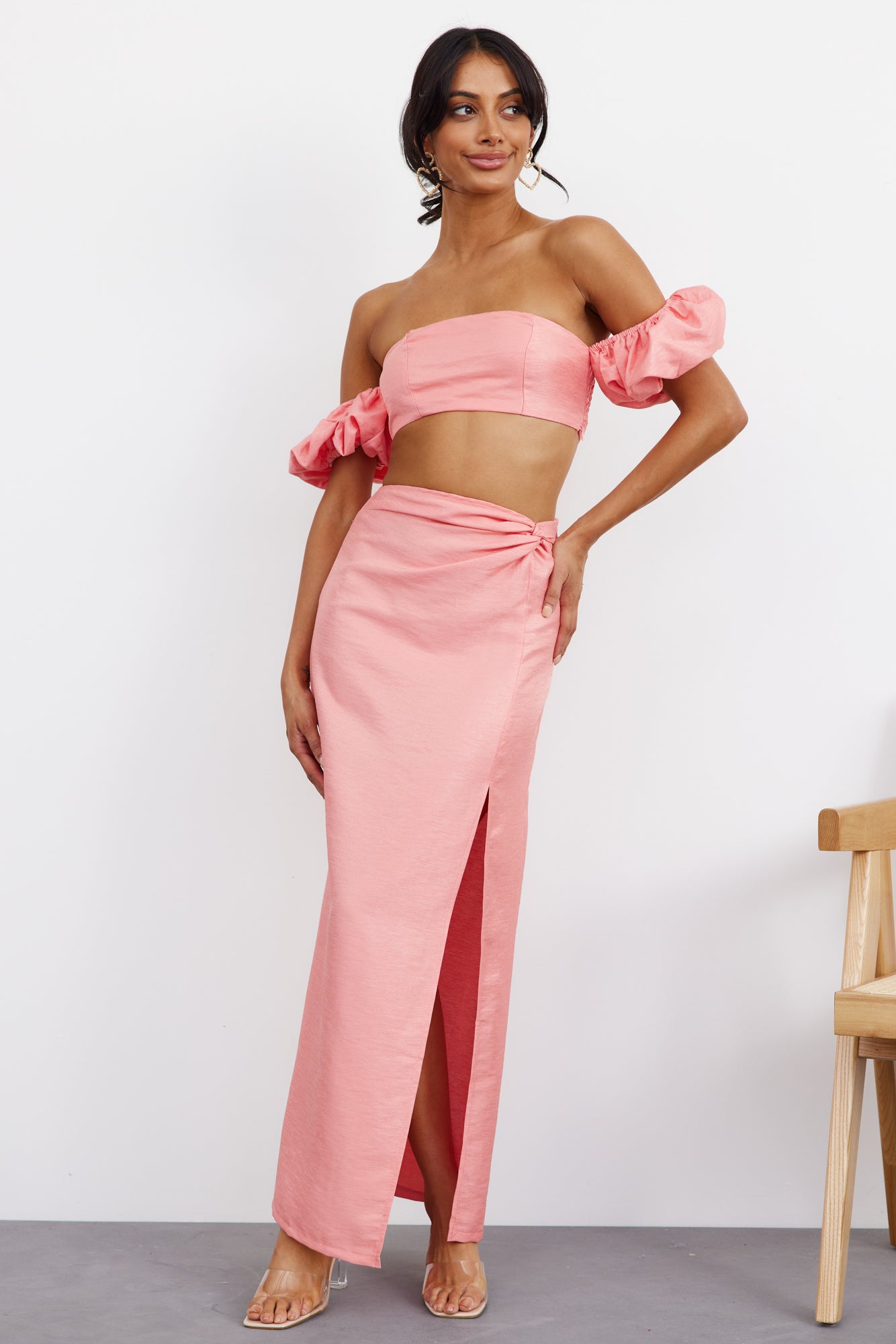 My Love Dive Maxi Skirt Pink