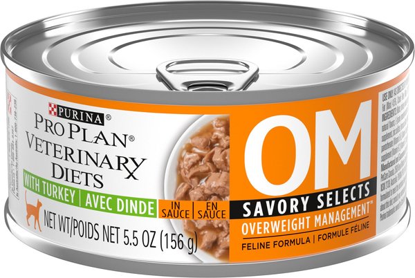 Purina Pro Plan Veterinary Diets OM Overweight Management Savory Selects Wet Cat Food