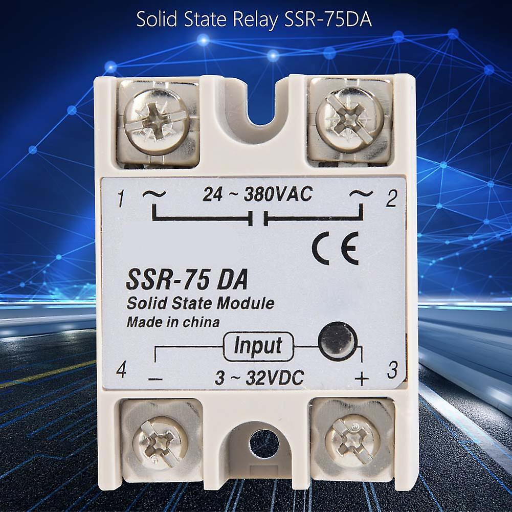 Dc Ac Solid State Relay Ssr-75da 75a 3-32vdcto 24-380vac Ssr