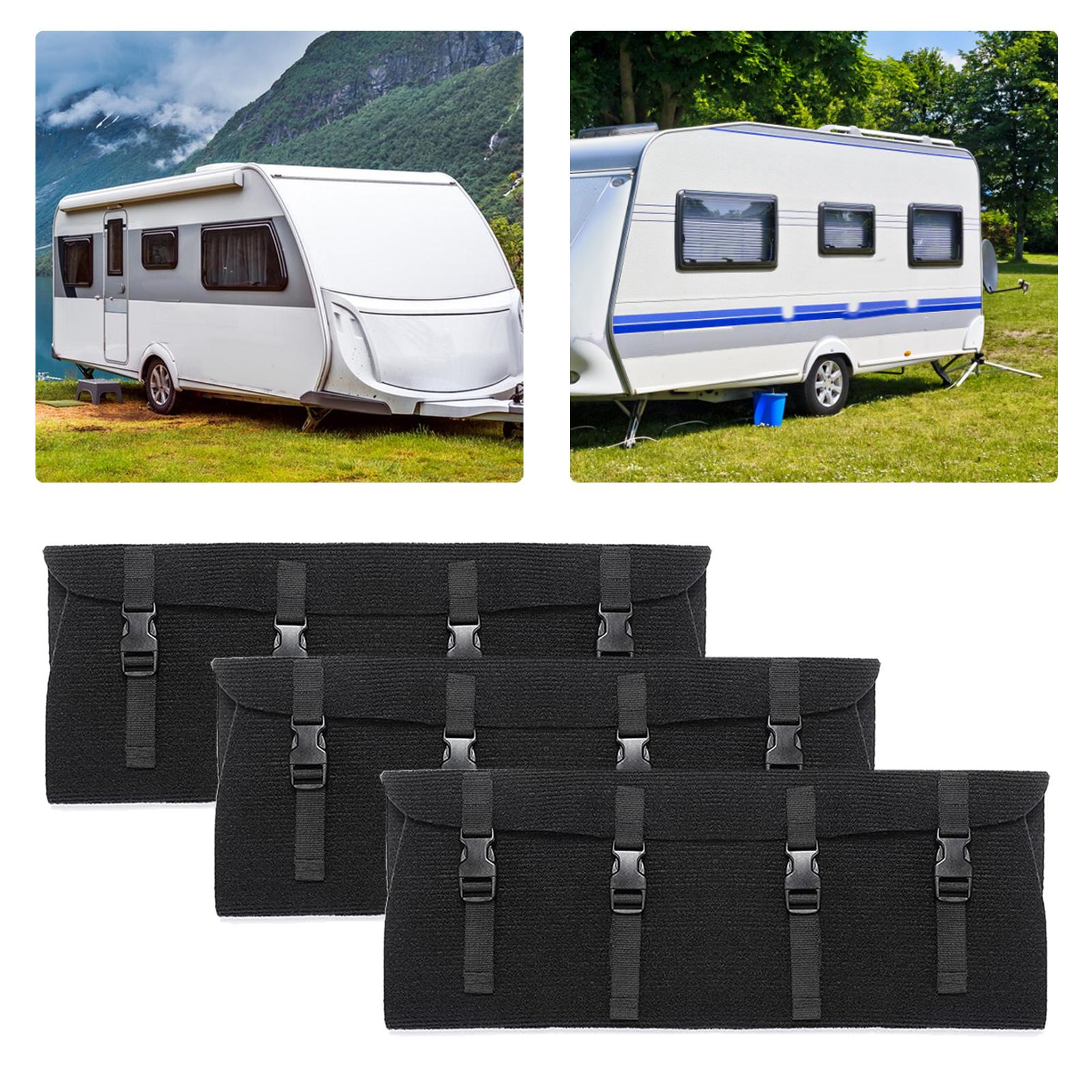 3 Pieces RV Step Covers Wrap Around Camper Accessories Step Ladder Mat Camper Step Covers Camper Step Rug for Outside Travel Trailer