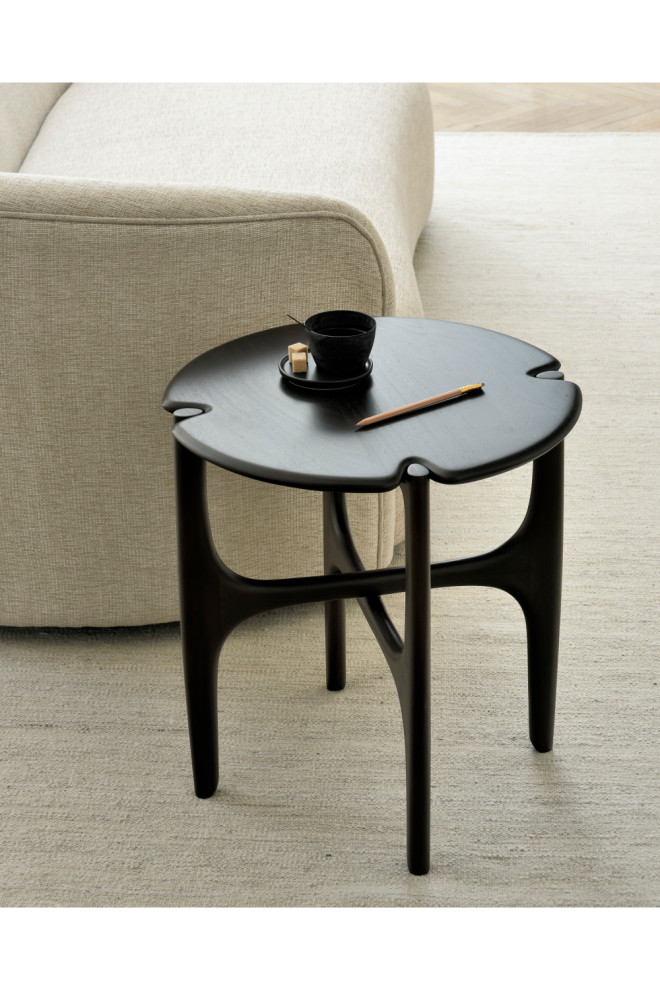 Varnished Round Side Table  OROA PI   Contemporary   Side Tables And End Tables   by Oroa   Distinctive Furniture  Houzz