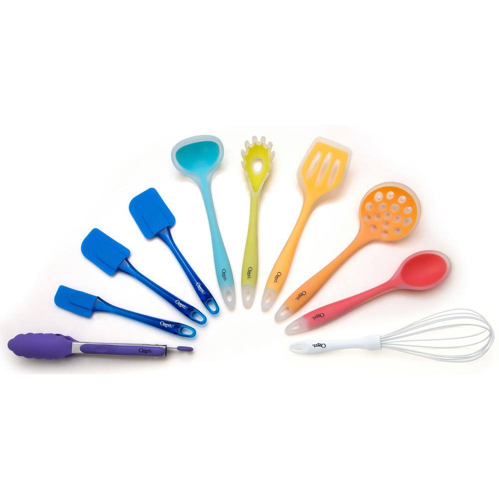 Ozeri 11-Piece All-In-One Silicone Utensil Set in Multicolor OZUT1