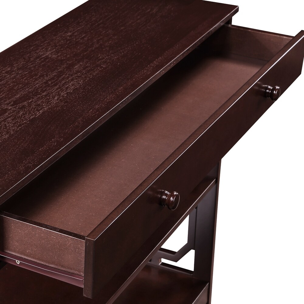 Convenience Concepts Omega 1 Drawer Console Table with Shelves