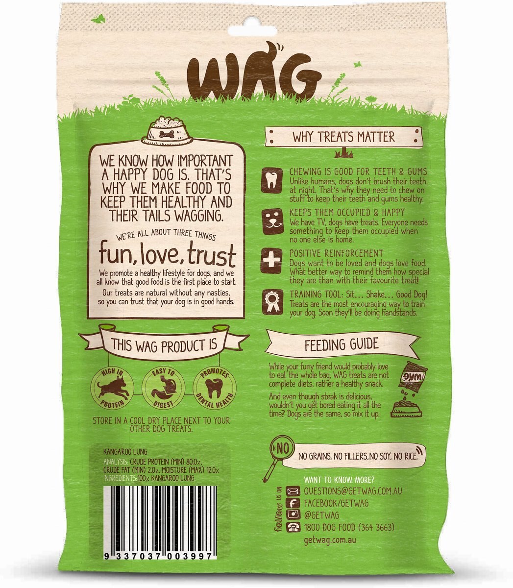 WAG Kangaroo Cubes Grain-Free Dog Treats