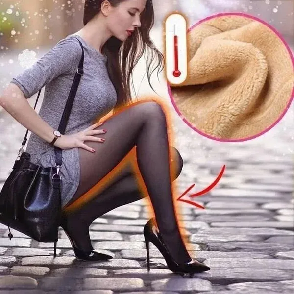 49% OFF🔥🔥-Flawless Legs Fake Translucent Warm Plush Lined Elasti