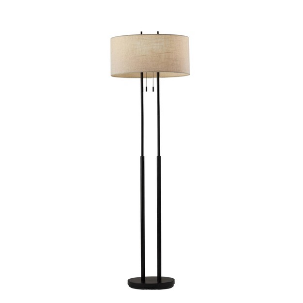 Duet Floor Lamp Antique Bronze Adesso