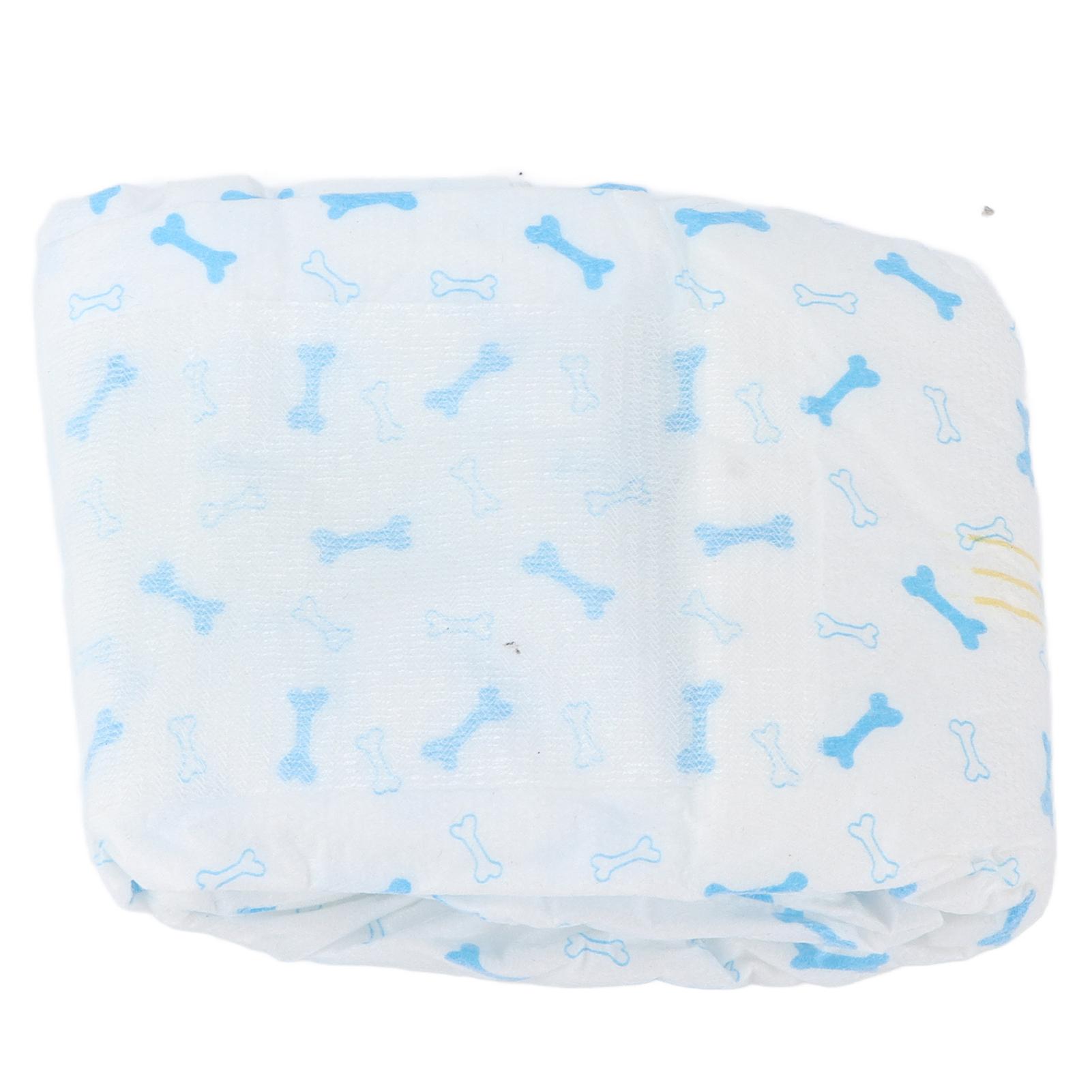 Male Dog Wraps Adjustable Strong Water Absorption Leakproof And Wetness Indicator Dog Diaperss 30~48cm 12 Pieces