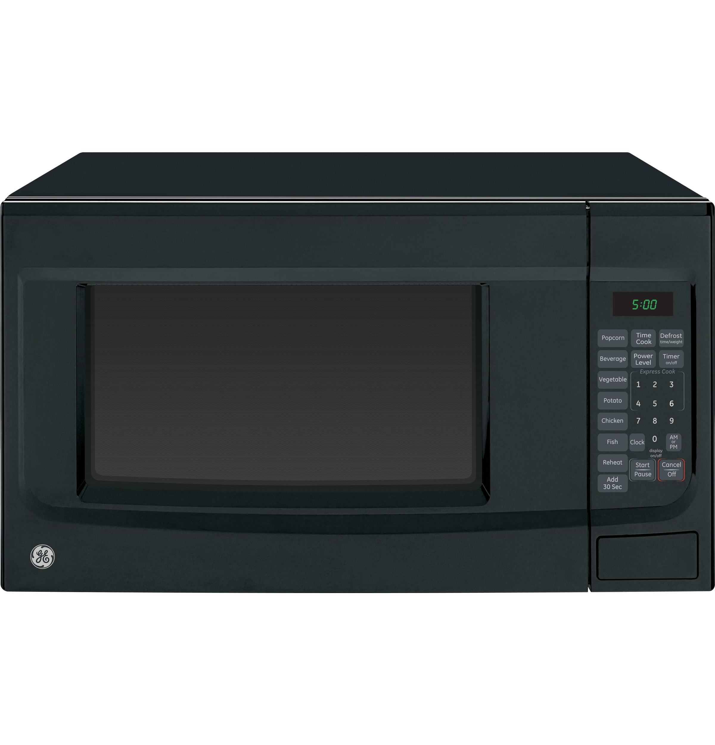 GE® 1.4 Cubic Foot Capacity Countertop Microwave Oven, Black, JES1460DSBB