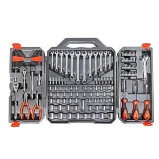 Crescent 14 in. and 38 in. Drive 6-Point Standard SAEMetric Mechanics Tool Set with Case (150-Piece) CTK150