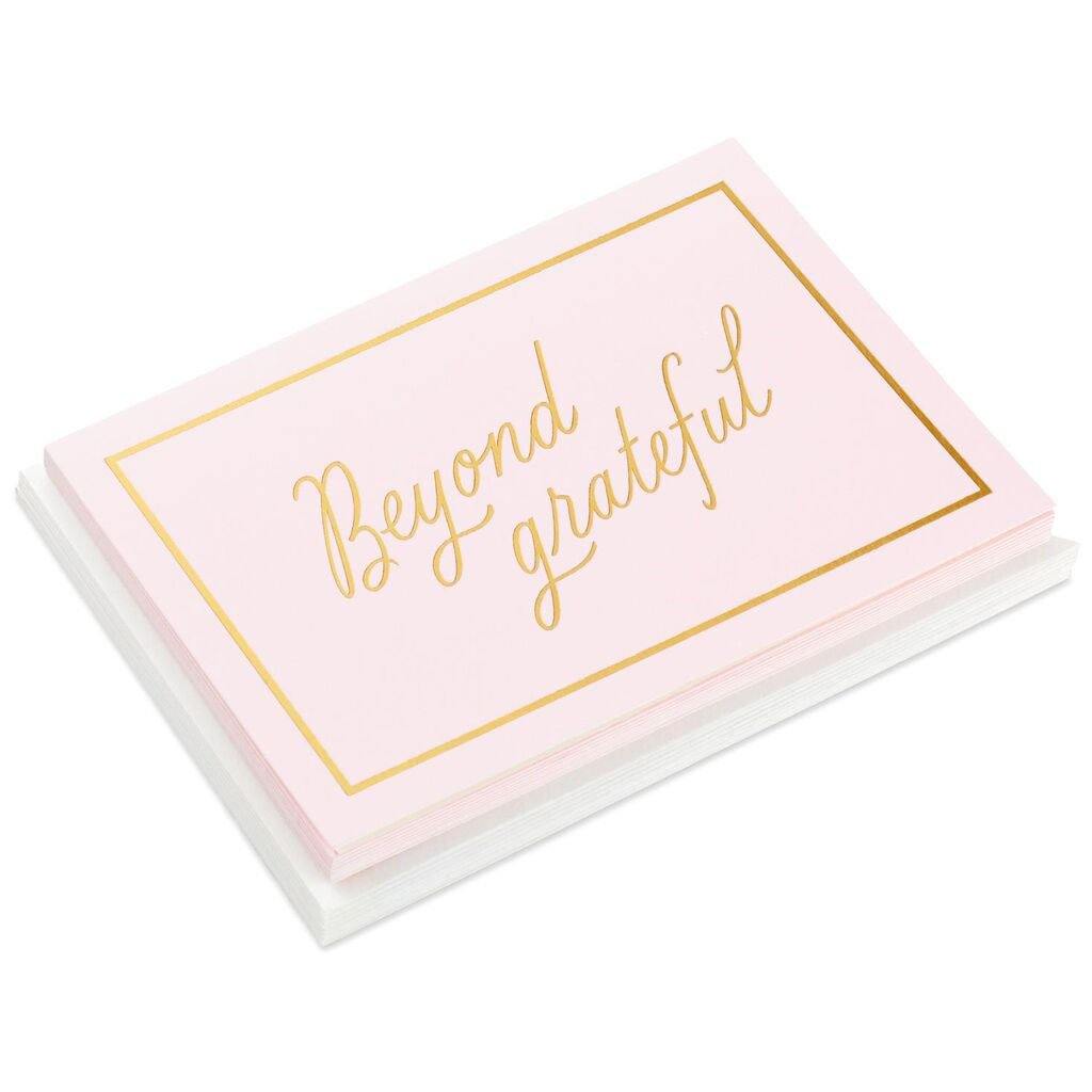 Hallmark  Beyond Grateful Blank Note Cards, Pack of 10