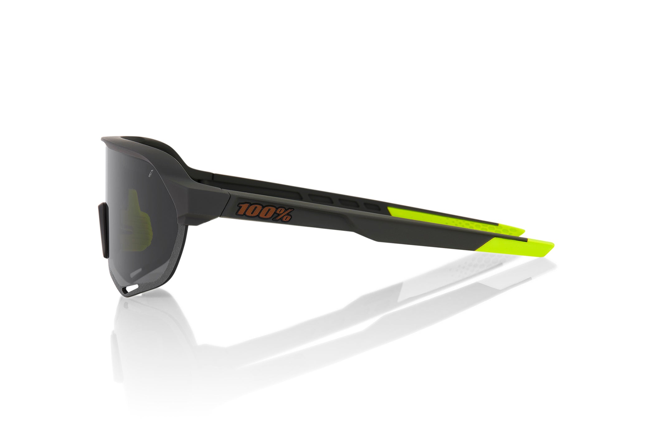 100% S2 Sunglasses Soft Tact Cool Grey