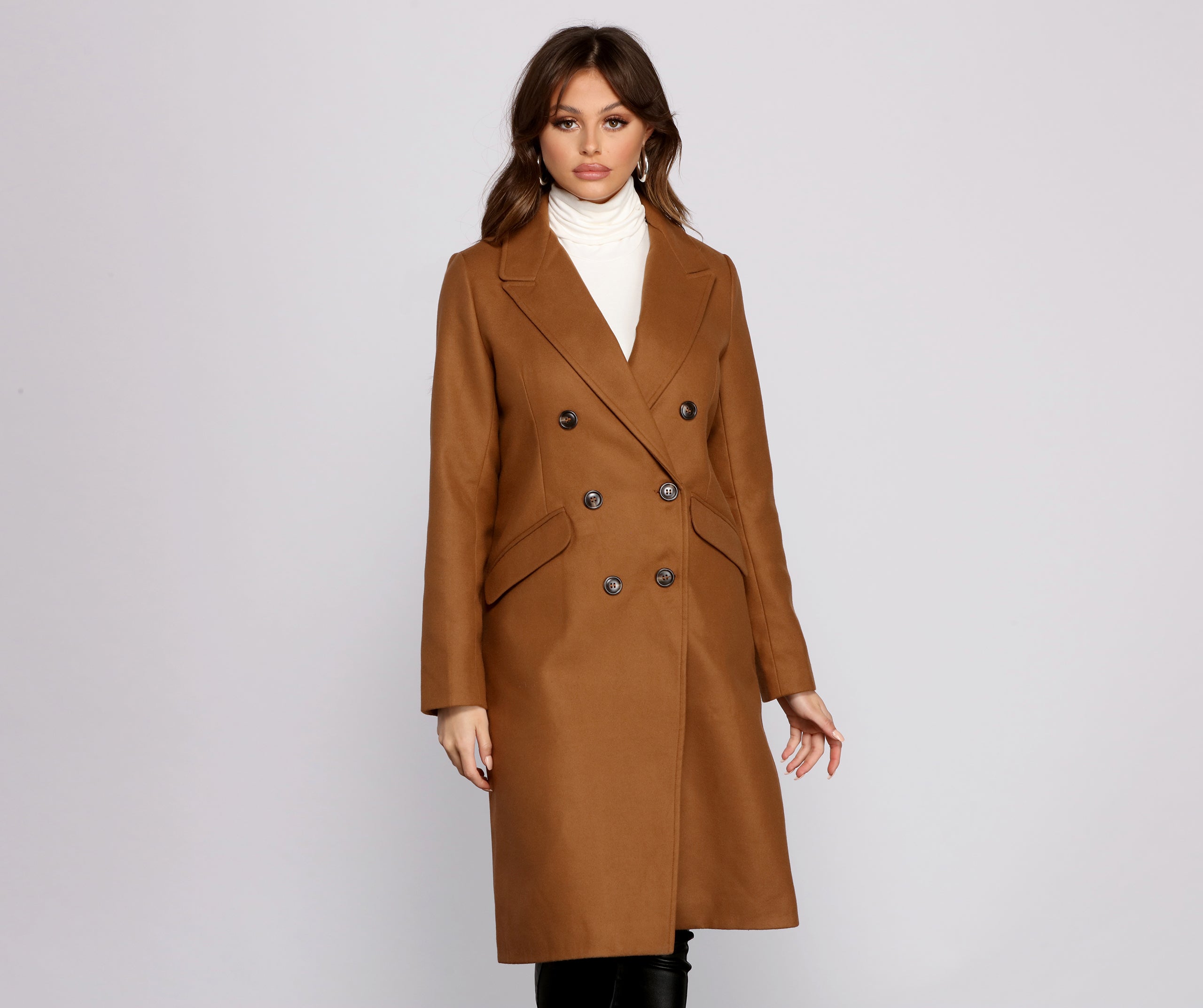 Major Trendsetter Faux Wool Long Coat