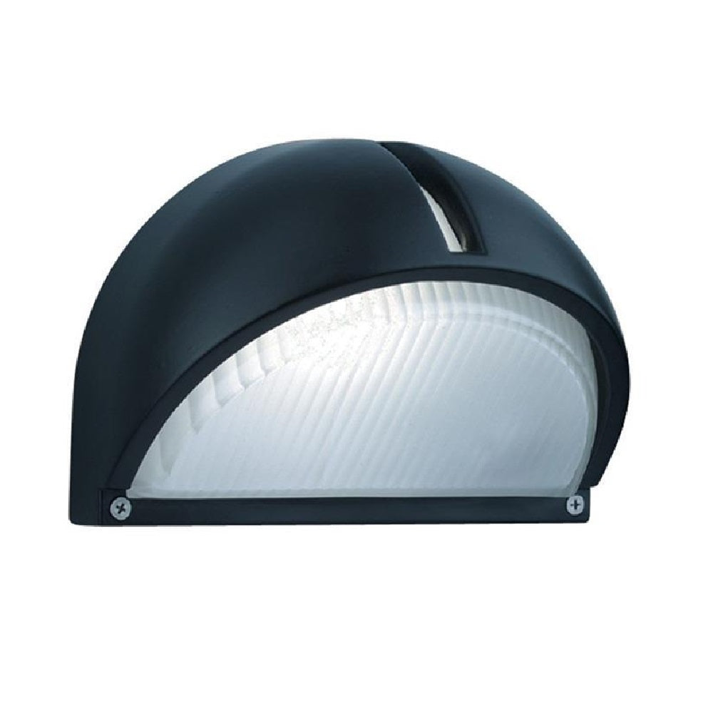 Searchlight 130 Black Outdoor Half Moon Modern Bulkhead Wall Light