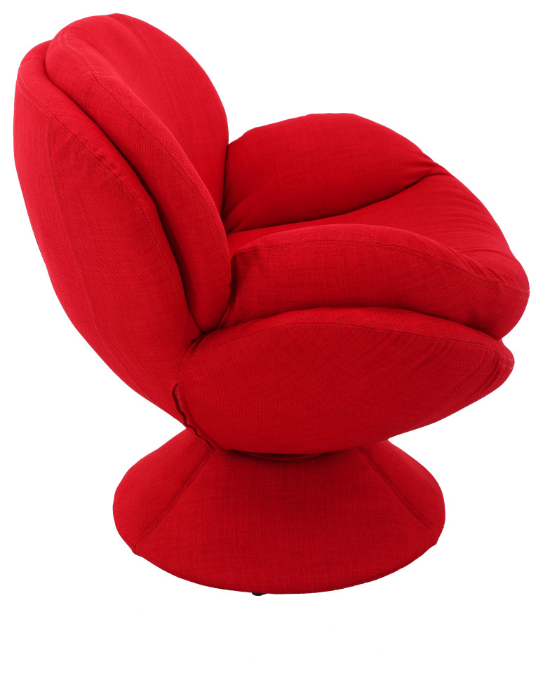 Port Leisure Accent Chair in Red Fabric   Contemporary   Armchairs And Accent Chairs   by Progressive Furniture  Houzz