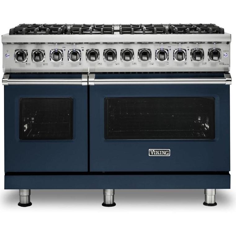 Viking 48-inch Freestanding Dual-Fuel Range with TruConvec Convection Cooking CVDR548-8BSBLP