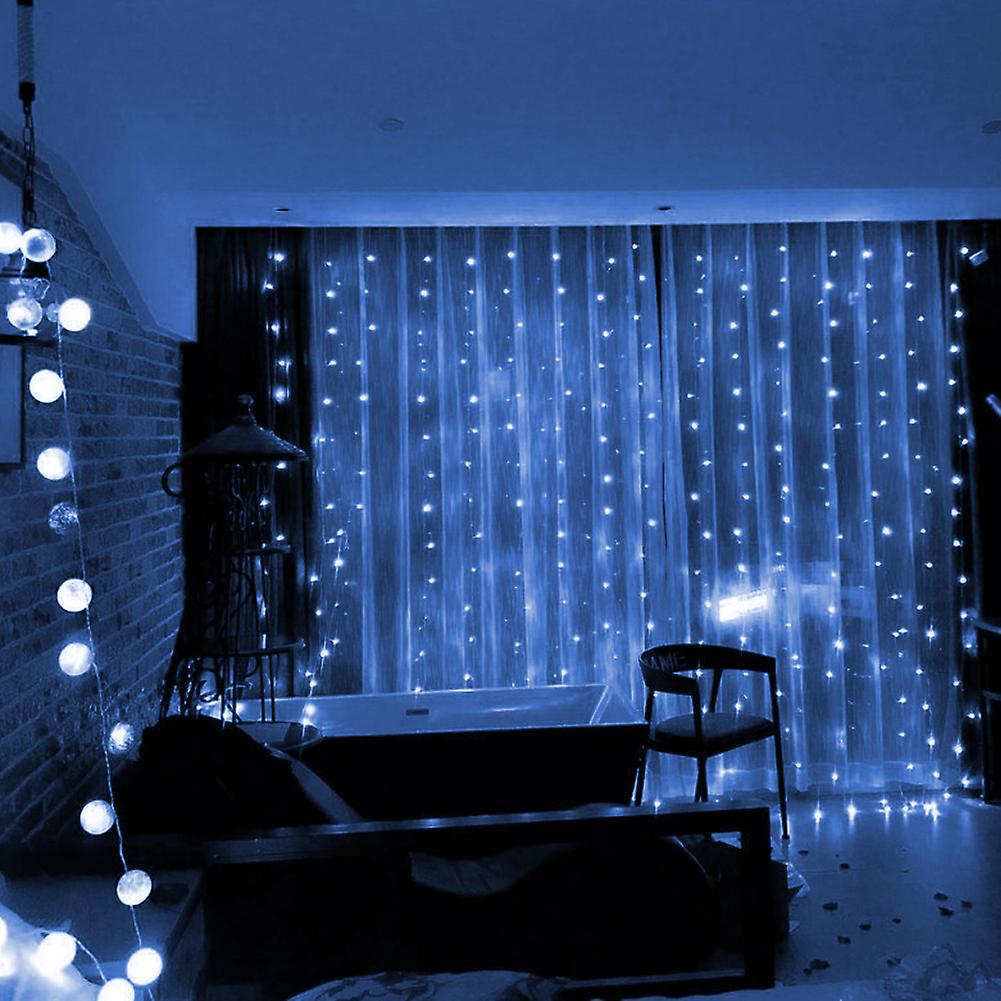 3x3m 304 Led   Lamp Star Curtain String Light For Marriage Proposal Confession Bedroom Decorationeu Plug 220v