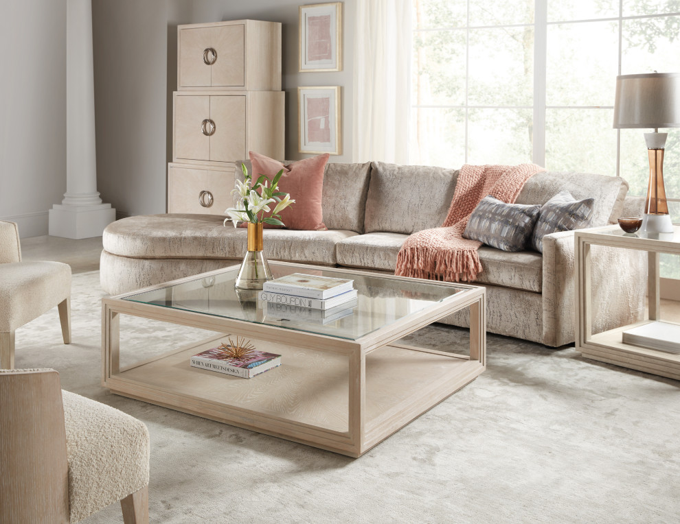 Nouveau Chic Rectangle Cocktail Table   Transitional   Coffee Tables   by Hooker Furniture  Houzz