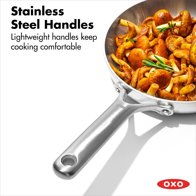 OXO Mira 3-Ply Stainless Steel 8-in. Frypan