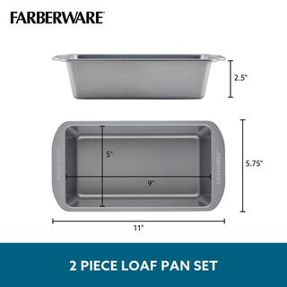 Farberware SmartBrown 2-Piece Steel Loaf Pan Set 48433