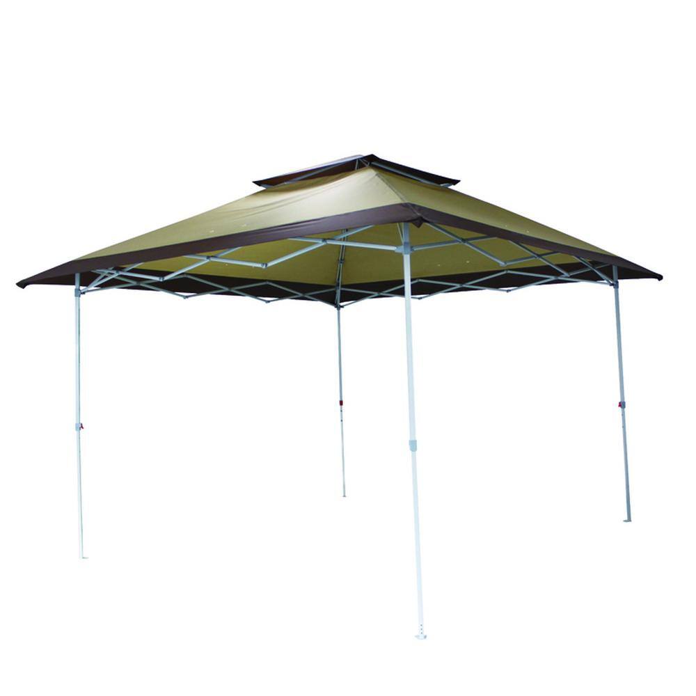 12 ft. x 12 ft. Brown Shades Mega Shade Polyester Canopy 8028226