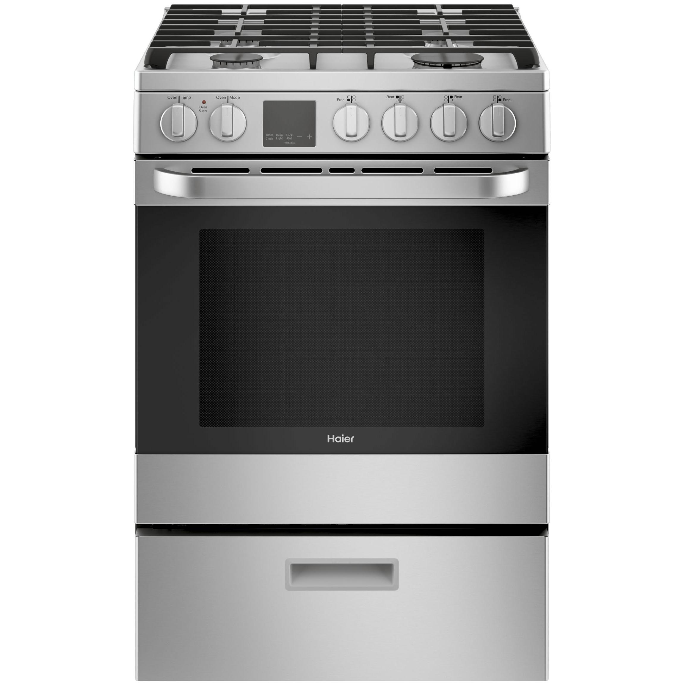 Haier 24-inch Freestanding Gas Range QCGAS740RMSS