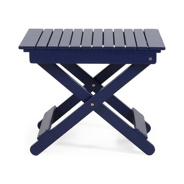 23 in. W x 18 in. H Foldable Outdoor Folding Acacia Wooden Side Table