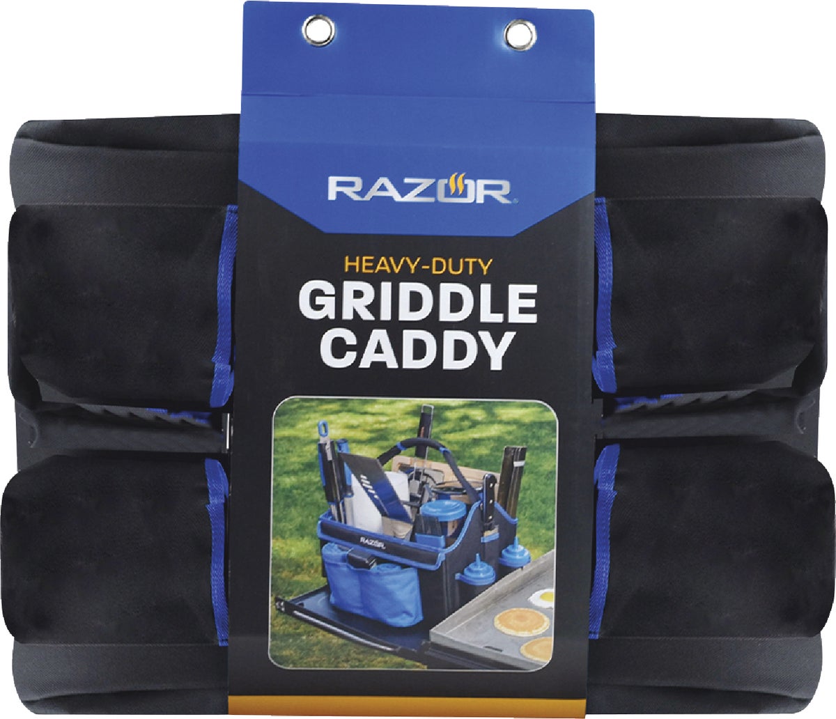 Mr. Bar-B-Q Razor Griddle Caddy Black (Pack of 2)