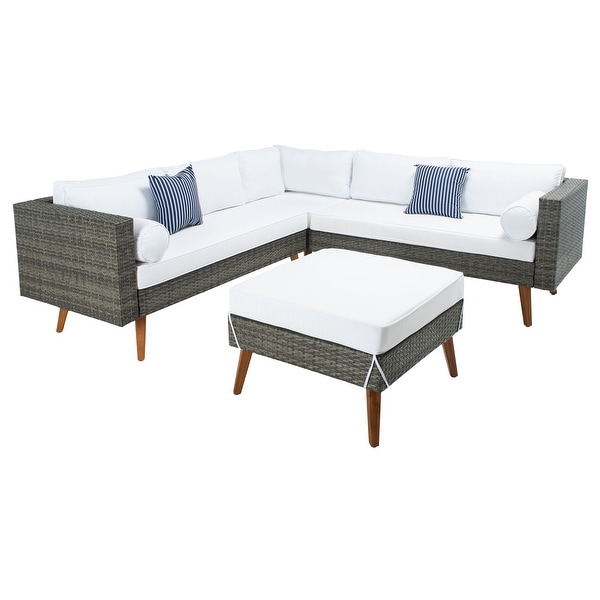 SAFAVIEH Outdoor Living Analon Outdoor Sectional Set