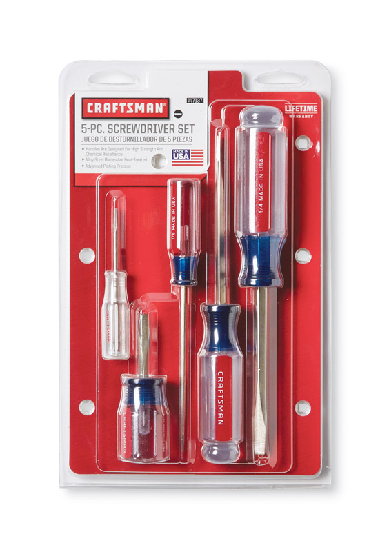 Craftsman Slotted Screwdriver Set 5 pc