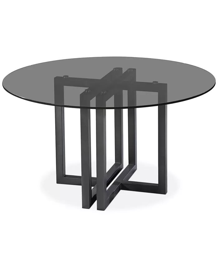 Furniture Emila 54 Round Glass Mix and Match Dining Table