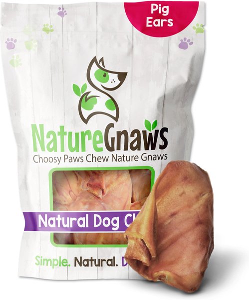 Nature Gnaws Pig Ear Dog Treats