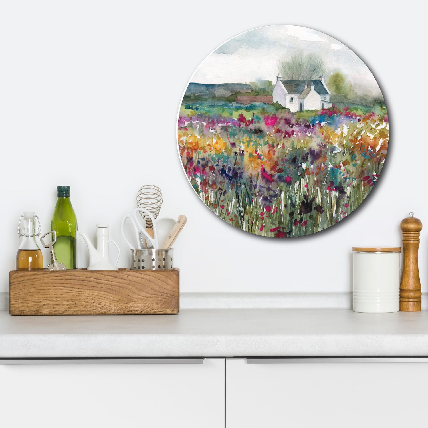 Courtside Market Wildflower Cottage Circular Board Wall Art