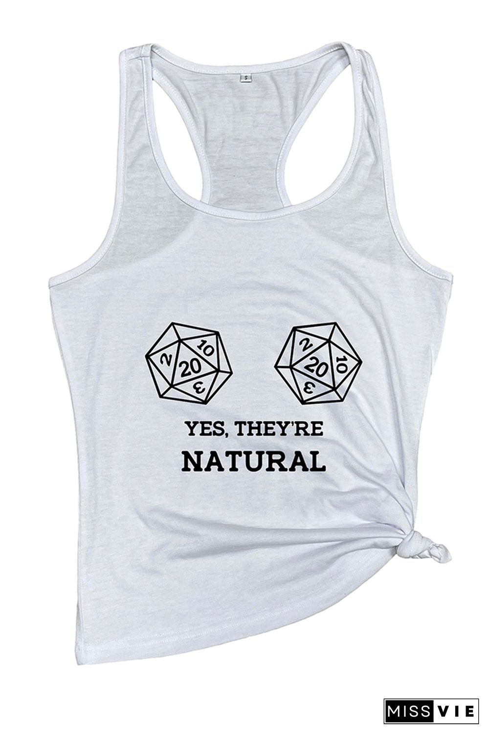 Yes, They're Natural Sleeveless Tank Top Wholesale