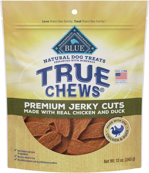 Blue Buffalo True Chews Premium Jerky Cuts Natural Duck Dog Treats