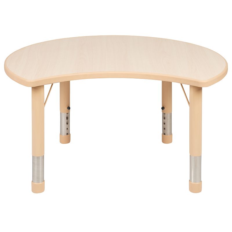 Kids Flash Furniture Wren Crescent Adjustable Activity Table