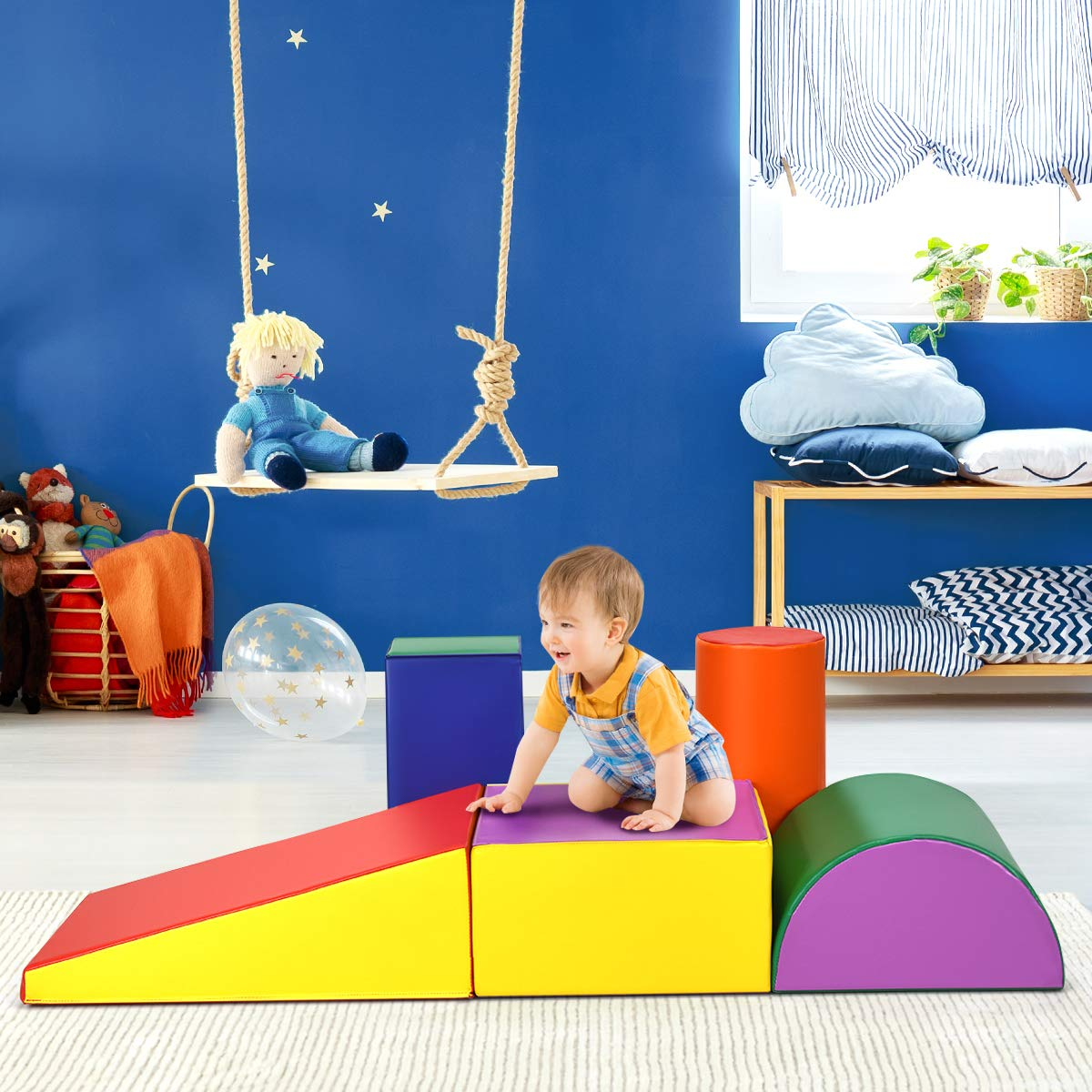 Crawl and Climb Foam Play Set, Colorful Fun Toddler Nugget