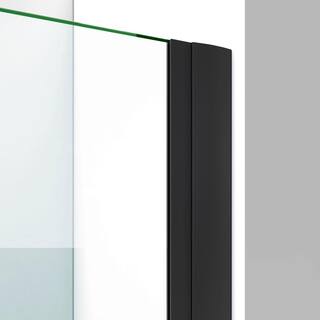 DreamLine Elegance-LS 39-34 in. to 41-34 in. W x 72 in. H Frameless Pivot Shower Door in Satin Black SHDR-4335060-09