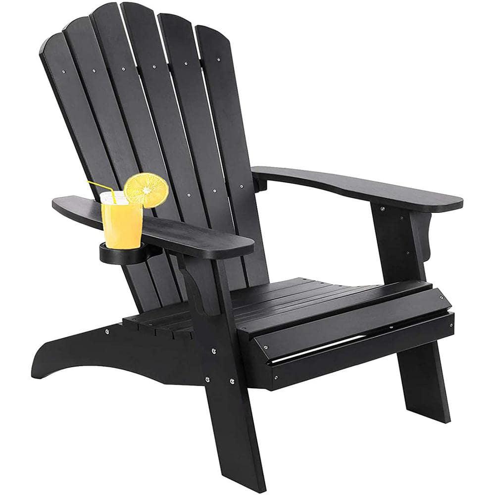 Trustmade Polystyrene Composite Adirondack Chair  Black