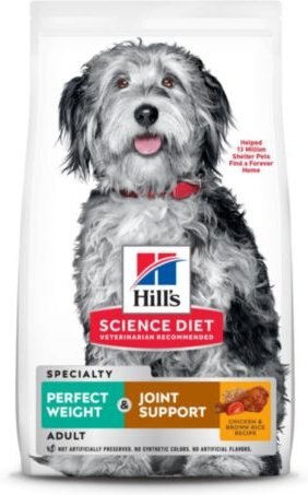 Hill's Science Diet Perfect Weight and Joint Support Chicken Flavored Adult Dry Dog Food